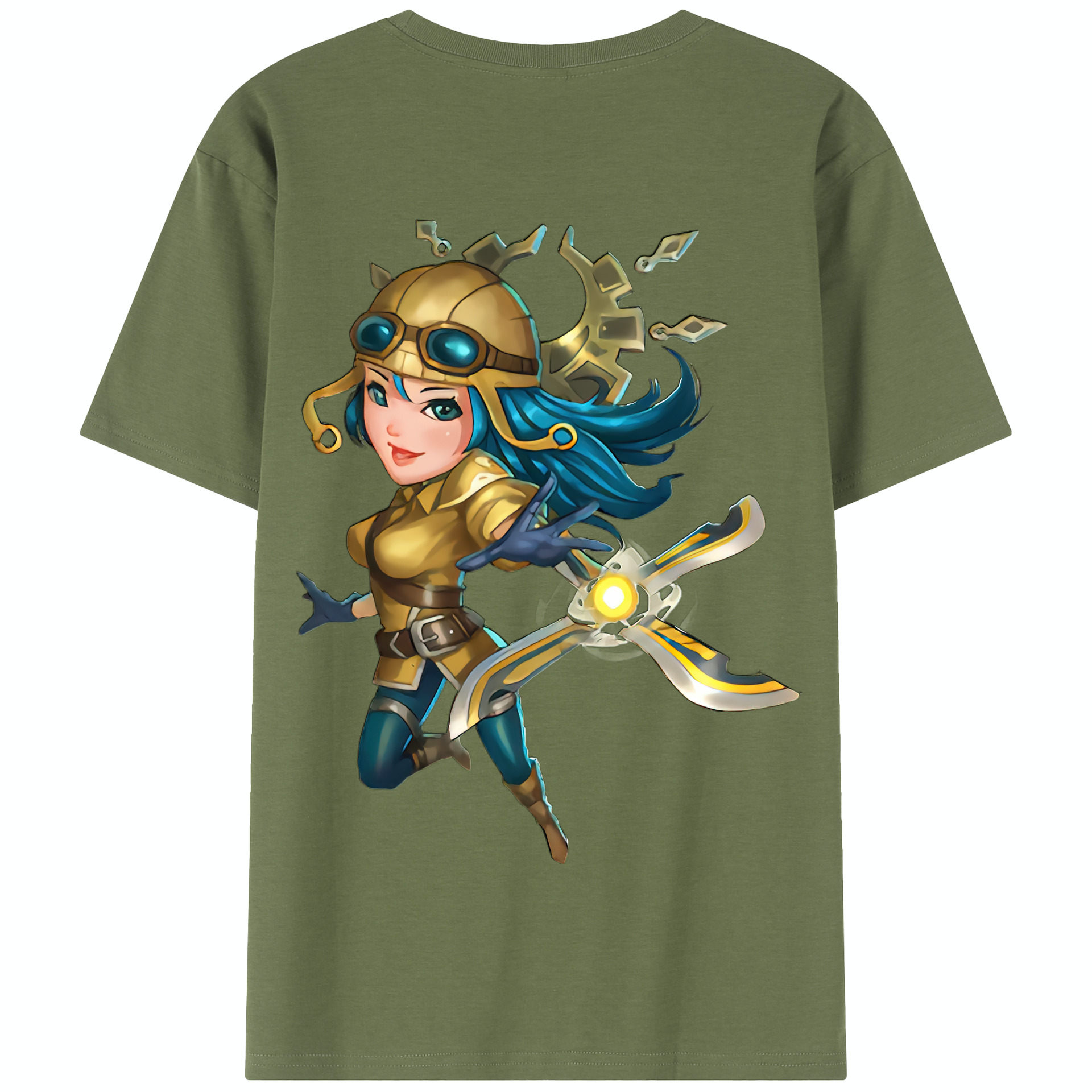 リーグ・オブ・レジェンド League of Legends LOL 綿100％半袖Tシャツ（背面プリント）